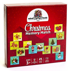 Mind Tools - Christmas Educational Memory Match Game for Toddler Preschool and Kids - Great Memory Matching Card Games for Recognition & Memory Skills Practice - 48 Durable Tiles