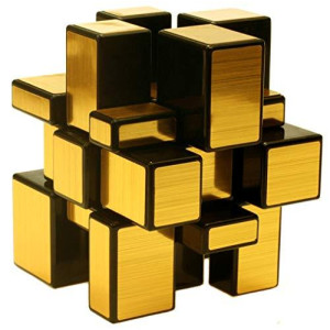 TANCH Mirror Speed Magic Cube 3x3 Puzzle Toy for Children & Adults Gold