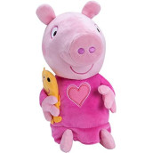 Peppa Pig Sleep N Oink Plush Stuffed Animal Toy, Large 12" - Press Peppas Belly to Hear Phrases, Snores & Lullaby - Toy Gift for Kids - Ages 18+ Months