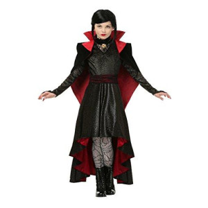 Girl's Vampire Vixen Costume Child's Deluxe Vampire Dress Costume Medium (8-10)
