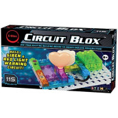 E-Blox Circuit Blox Builder - 115 Projects Circuit Board Building Blocks Toys Set for Kids Ages 8+