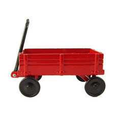 Treasure Gurus 1:12 Scale Model Red Wagon Miniature Dollhouse Accessory Metal Pencil Sharpener