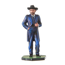 danila-souvenirs Tin Soldier USA Civil war Northerners General Ulysses Grant Hand Painted Metal Sculpture Miniature Figurine 54mm #CW01