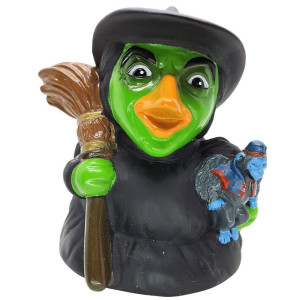 celebriDucks Wicked Witch - Premium Bath Toy collectible - Fantasy Movie Themed - Perfect Present for collectors, celebrity Fans, Music, and Movie Enthusiasts