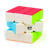 CuberSpeed QY Toys Warrior W 3x3 Stickerless Speed Cube Puzzle Warrior W 3x3x3 Stickerless Cube