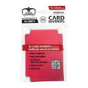 Ultimate Guard Standard Size Card Dividers (Red)