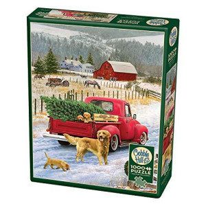 Cobble Hill Christmas on The Farm Jigsaw Puzzle (1000 Piece)