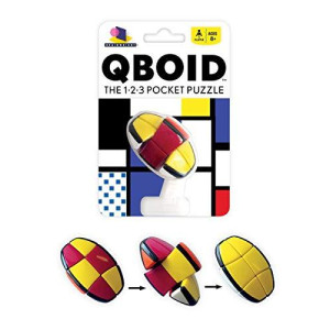 Brainwright - QBOID - The 1-2-3 Pocket Brain Teaser Fidget Puzzle