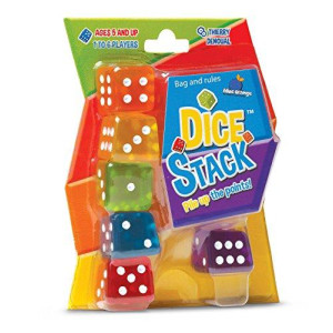 blue orange Dice Stack Game