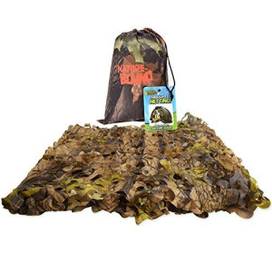 Nature Bound Camo Netting Kids Fort, 5 feet x 9 feet, Camouflage Pattern for Camping, Hunting, Hiking, Indoor and Outdoor Play