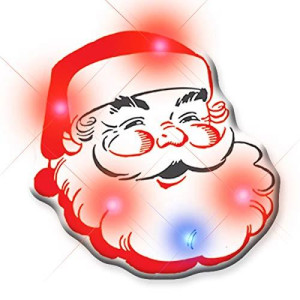 blinkee Santa Claus Flashing Body Light Lapel Pins