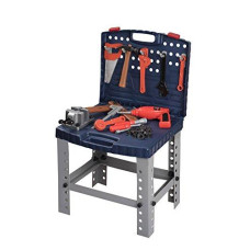 Toy Tool Set Workbench for Toddlers and Children Pretend Play- Kids Workshop Toolbench Building Toys - Kids Tools Playset with Realistic Tools and Electric Drill