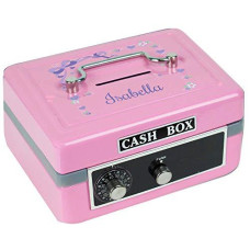 Personalized Lavender and Lacey Bow Design Cash Box