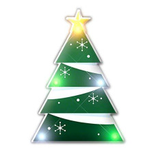 blinkee Holiday Flashing Christmas Tree Lapel Pin Body Light
