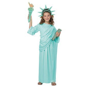 Girls Statue Of Liberty Costume Medium