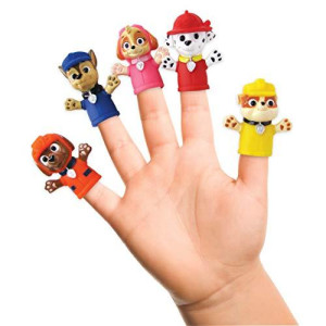 Nickelodeon Paw Patrol Finger Puppets - Party Favors, Educational, Bath Toys, 1st Gen, 5 Count (Pack of 1)