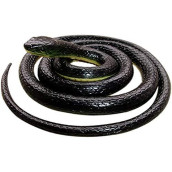 Realistic Rubber Black Snake 52 Inch Long Scare Toy by Brandon super