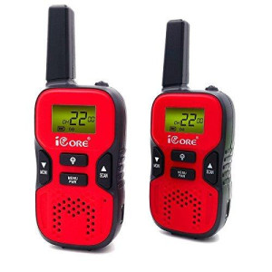 Walkie Talkies for Kids, Toys Long Range Talkie 2 Way Radios (Pair), Discovery Childrens 22 Channel Walky Talky Built in Flash Light Girls Boys (Red)