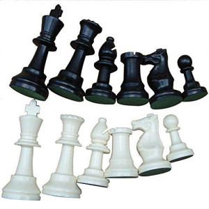 Vbestlife chess, Weight Tournament chess game Set chess Board game International chess Pieces complete chessmen Set Black & White International chess Set (Large 77mm) chess Set