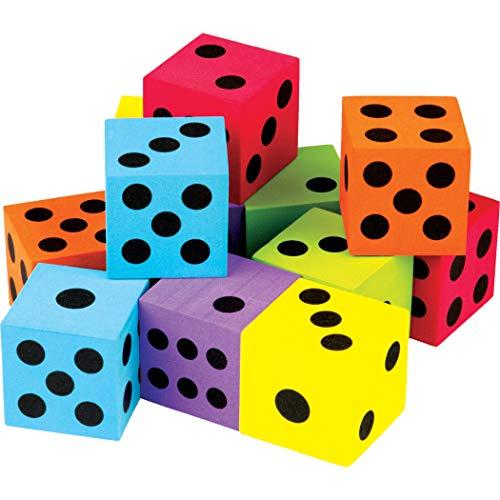 Teacher Created Resources Colorful Large Dice 12-Pack - 20809
