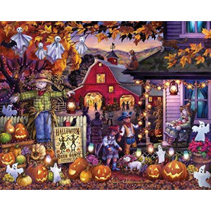 Vermont Christmas Company Halloween Barn Dance Jigsaw Puzzle 1000 Piece