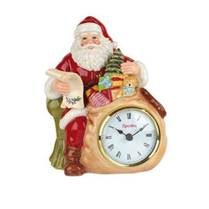 Spode Christmas Tree (8in) Santa Clock-