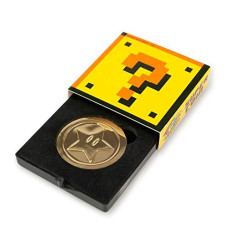 Toynk Super Mario Collectibles Toys Super Mario Bros Gold Coin with Gift Box
