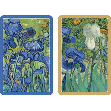 Caspari Double Deck of Bridge Playing Cards, Van Gogh Irises