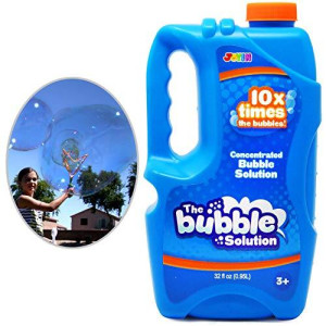 JOYIN 32 oz Bubble Solution Refills (up to 2.5 Gallon) Big Bubble Solution, Bubble Concentrated for Bubble Machine, Bubble Juice Refills