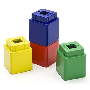 Didax - DD211255 Jumbo Unifix Cubes, (Set of 20), Multicolor
