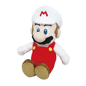 Little Buddy Super Mario All Star Collection 1420 Fire Mario Stuffed Plush, 9.5"