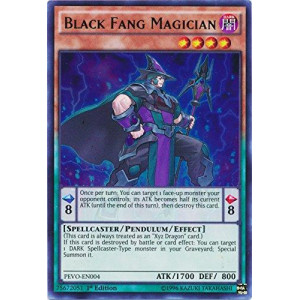 Yugioh 1st Ed Black Fang Magician PEVO-EN004 Ultra Rare 1st Edition Pendulum Evolution Cards