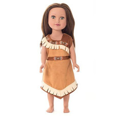Little Adventures Woodland Princess Doll Dress - Doll Not Included - Machine Washable Child Pretend Play and Party Doll Clothes with No Glitter