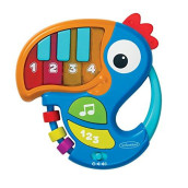 Infantino Piano & Numbers Learning Toucan - Christmas Gift for Babies and Toddlers, with Light-up Piano Keys and Numbers, Songs, Words, Phrases and Sound Effects, Easy to Grasp and Handle