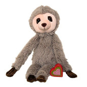 My Baby's Heartbeat Bear Recordable Stuffed Animals 20 sec Heart Voice Recorder for Ultrasounds and Sweet Messages Playback, Perfect Gender Reveal for Moms to Be, Vintage Sloth