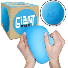 Giant Stress Ball - Huge Squishy Anxiety Reliever - Super Soft 6 Inch Stress Ball