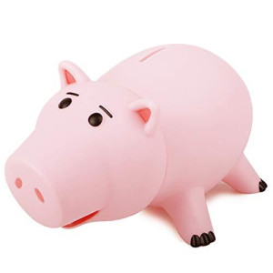 PHOCAS Hairphocas Cute Pink Pig Money Box Plastic Piggy Bank for Kid's Xmas Christmas Birthday Gift with Box