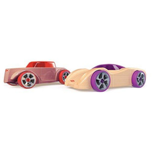 Automoblox Mini HR5 Scorch and SC1 Chaos 2-Pack , Red and Purple , 4.5" x 1.75"