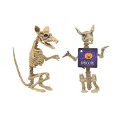 2 Ugly Rat Skeletons, Great for Halloween Spooks, Gags!