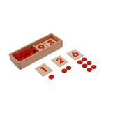 Adena Montessori Cards & Counters - Math Games & Teaching Numbers Counting Toys