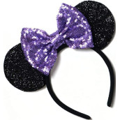 CL GIFT Purple Mickey Ears, Sparkly Mickey Ears, Daisy Mickey Ears, Tangled Mickey Ears, Minnie Ears, Lilac Mickey Ears