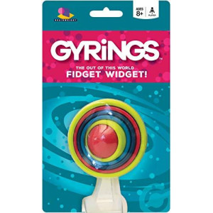 Brainwright Gyrings - The Out of This World Fidget Widget! Multi-colored, 5"