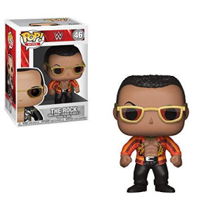 Funko POP! WWE: - The Rock Old School (Styles May Vary) Collectible Toy,Multi-colored,3.75 inches