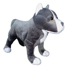 Adore 13" Standing Hope The Pit Bull Dog Stuffed Animal Plush Toy