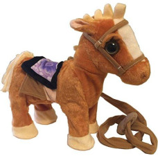 Electronic Walking Dancing Plush Toy Pony With Remote (Purple)