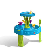 Step2 Summer Showers Splash Tower Water Table | Kids Water Play Table with 8-Pc Water Toy Accessory Set