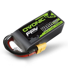 OVONIC 4s Lipo Battery 100C 1300mAh 14.8V Lipo Battery with XT60 Connector for RC FPV Racing Drone Quadcopter