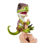 Untamed Raptor by Fingerlings - Stealth (Green) - Interactive Collectible Dinosaur - By WowWee