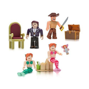 Roblox Celebrity Collection - Neverland Lagoon Four Figure Pack [Includes Exclusive Virtual Item]