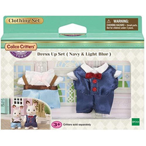 Calico Critters Town Dress up Set (Navy & Light Blue)